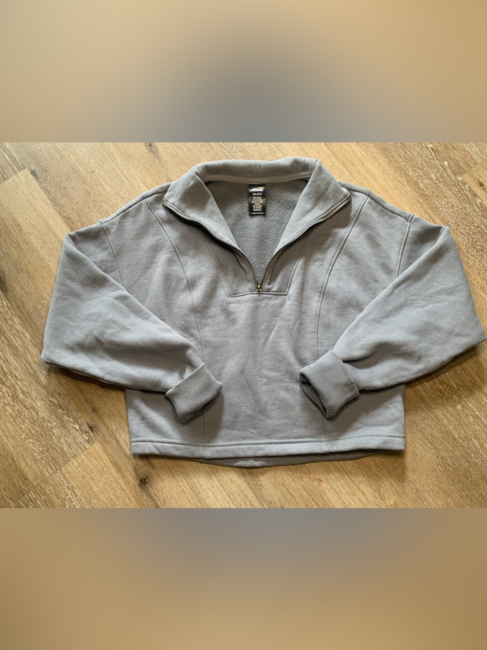 Avia Women’s Gray Quarter-Zip Pullover Size XS Great Condition Soft Interior
